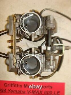 1994 YAMAHA VMAX 600 LE 8CF oem mikuni flat slide snowmobile carbs carburetors