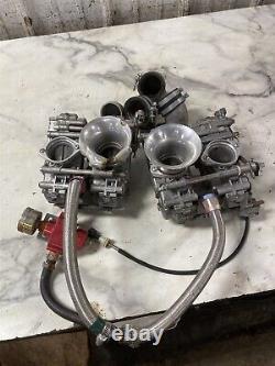 93 Yamaha VMX 12 VMX1200 V-Max 1200 aftermarket flat slide CR carbs carburetors