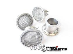 Aluminum velocity stacks wire mesh Keihin FCR 28-33 flatslide racing carburetor