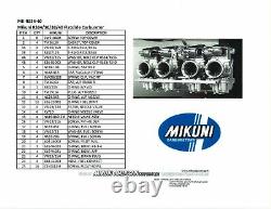 Fits Suzuki GSXR1100 Mikuni RS Flatslide Carburettor Rebuild Kit. 34.36.38.40mm