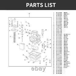 Genuine Real Mikuni TMX 38mm Flat Slide Performance 47mm Carburetor Carb TM38-27