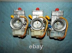 KAWASAKI H2 750 NOS LECTRON FLATSLIDE CARBS With NITROUS PORTS NEW CABLE MANIFOLDS