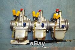 KAWASAKI H2 750 NOS LECTRON FLATSLIDE CARBS WithNITROUS PORTS CARB CABLE MANIFOLDS