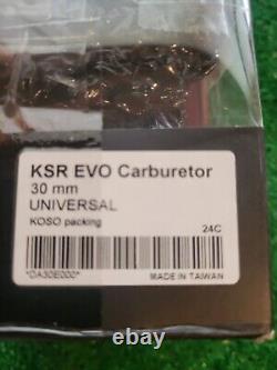 KOSO KSR Evo 30mm CARBURETOR FEATURES A SEMI-FLAT D-SHAPED SLIDE