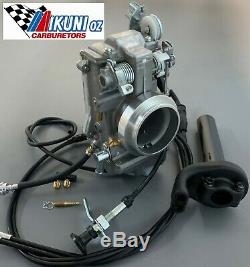 Kawasaki KLR650 Mikuni Carb, TM42-6 42mm Flatslide Pumper Kit, Cable Choke