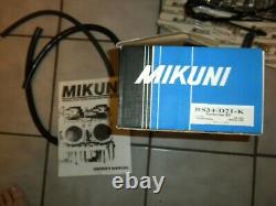 Mikuni RS34-D21-K 34mm RS Radial Flat Slide Carburetors Carbs Smoothbores