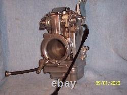 Mikuni Tm42 Flat Slide, Smoothbore, Pumper Race Carburetor. Harley, Polished