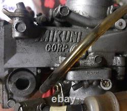 Mikuni Triple Carburetors Marked T3 12, below T38 C115 Flat Slide Origin Unknown