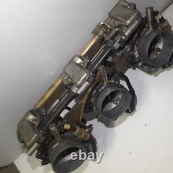 Mikuni Triple Carburetors Marked T3 12, below T38 C115 Flat Slide Origin Unknown