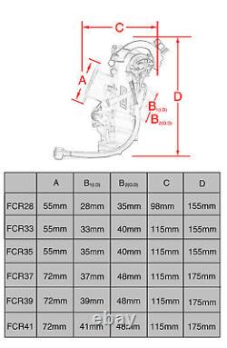 Motorcycle Keihin FCR Flatslide Carburetor FCR35 KTM XR DR KLX400 CRF450/650 Hot