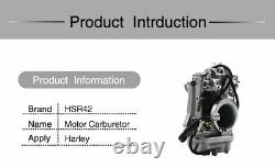 Motorcycle Motor Bike Carb HSR 42mm Carburetor For HARLEY FLHR FLHFB FLHT