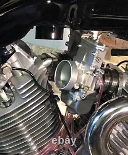 TM38 Twin Mikuni Flatslide Kit Yamaha XV Virago 750, Thru to 1100